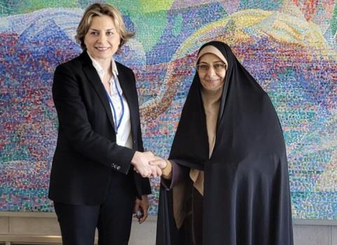 معاون رئیس جمهور ایران با رئیس کمیسیون ملی زنان لبنان دیدار کرد