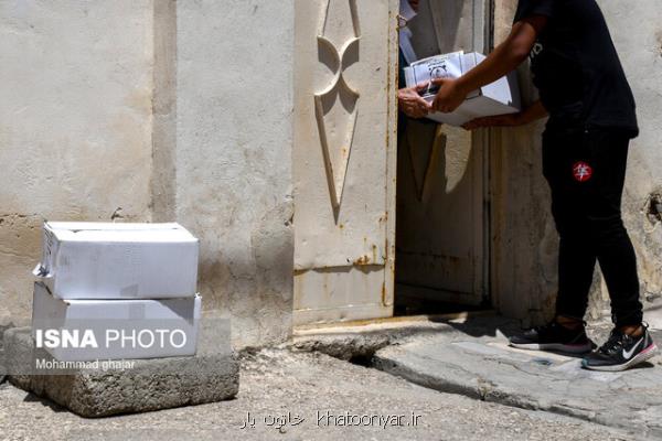 توزیع بسته های معیشتی بین مددجویان و نیازمندان